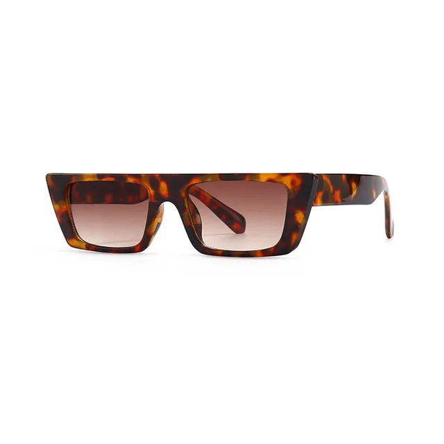 Trendy Fashion Retro Sunglasses UV Protection Leopard Print - Shop at LoveMi