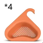 Kitchen Multifunctional Hanging Swan Drainer - 4Pcs Orange