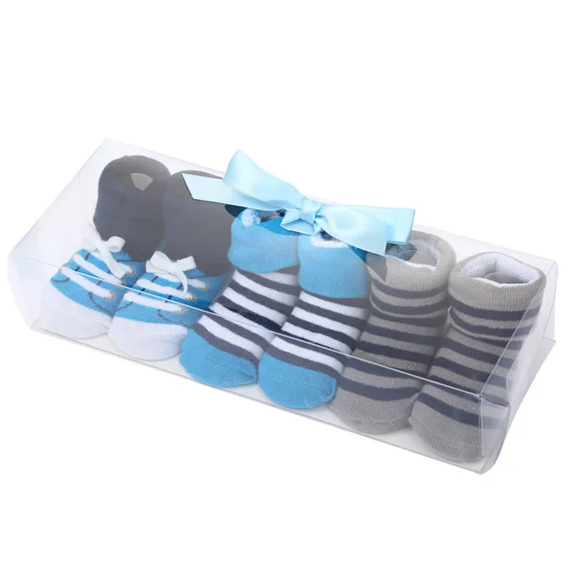 Cute Cartoon Solid Color Polka Dot Letters Striped Bow Baby Socks Set - Shop at LoveMi