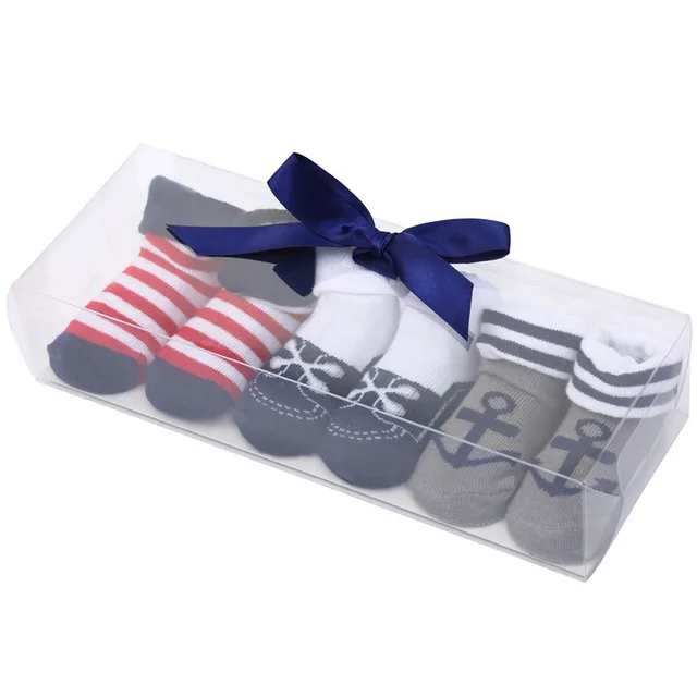 Cute Cartoon Solid Color Polka Dot Letters Striped Bow Baby Socks Set - Shop at LoveMi