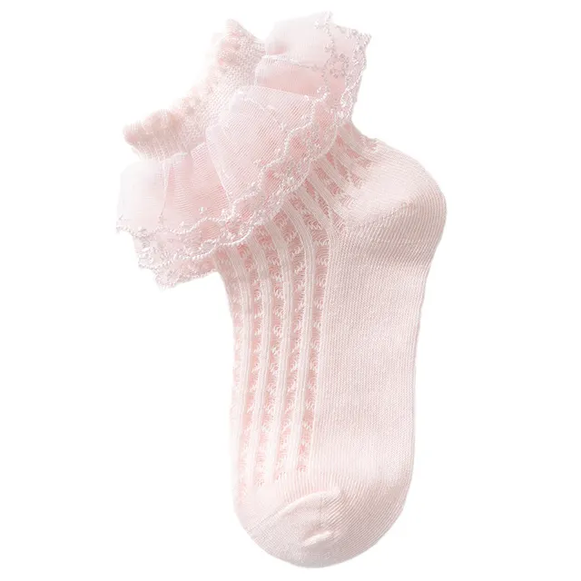 Lace Girls' Summer Thin Socks Pink - Shop at LoveMi
