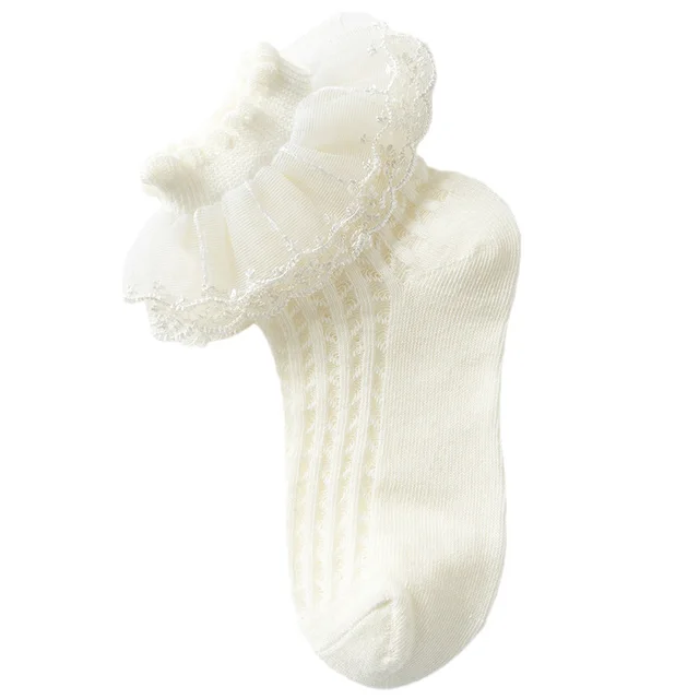 Lace Girls' Summer Thin Socks Yellow - Shop at LoveMi