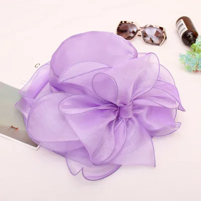 Beach Large Brim Mesh Sun Hat Purple - Shop at LoveMi