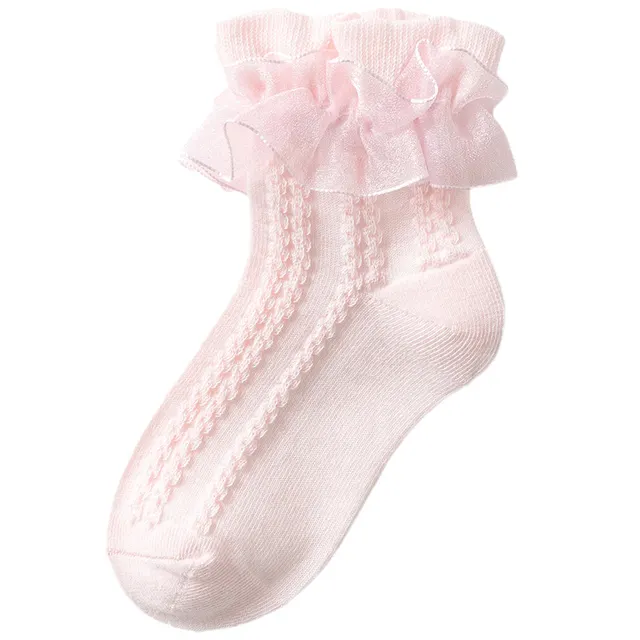 Spring And Autumn Thin Winter Girl Princess White Dance Dance Baby Socks Pink - Shop at LoveMi