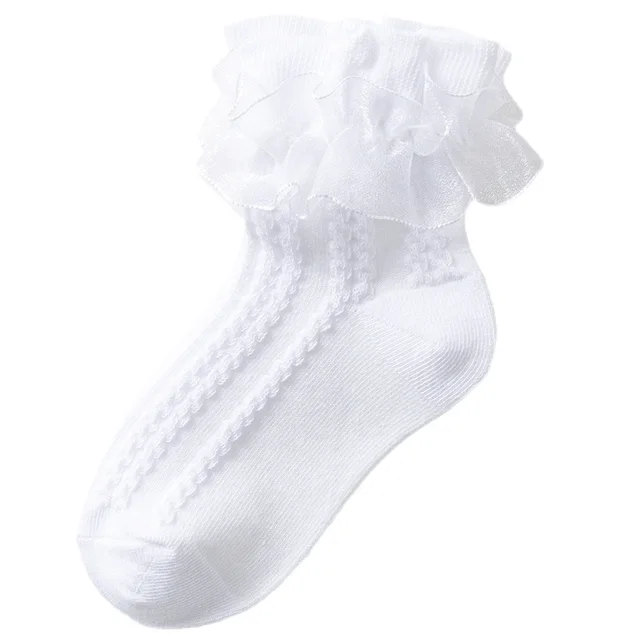 Spring And Autumn Thin Winter Girl Princess White Dance Dance Baby Socks White - Shop at LoveMi