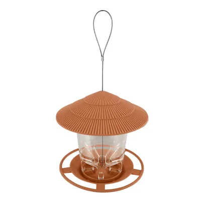 Outdoor Garden Hanging Metal Bird Feeder Brown - Shop at LoveMi