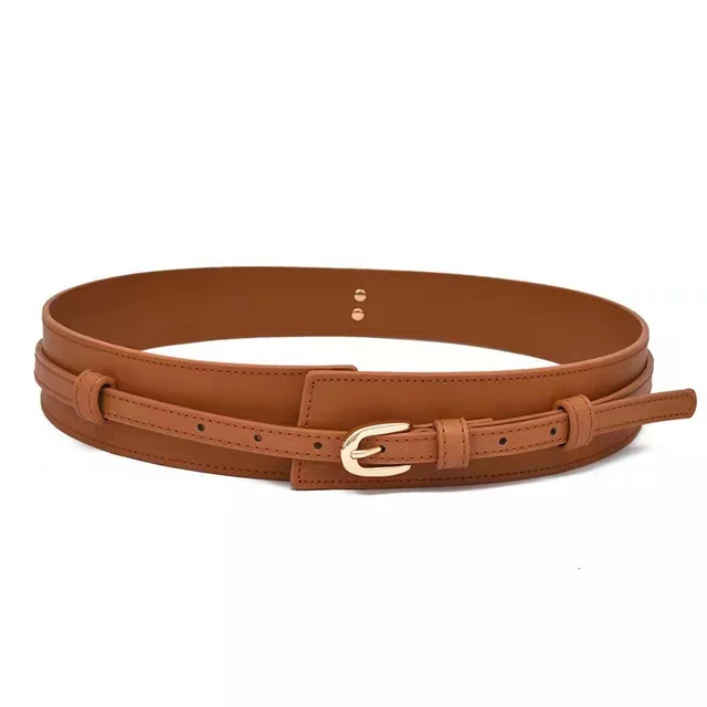 Women's Suit Dress Sweater Coat Belt Brown - Shop at LoveMi