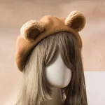 Camel Hat Brown Ear Front Ear