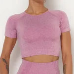 Short Sleeve Wine Red
