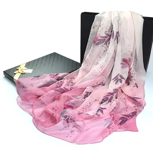 Silk Scarf Silk Summer Sunscreen Shawl Beach Above 175Cm - Shop at LoveMi