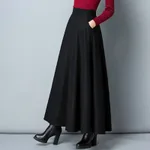 Black 86Cm With Pockets