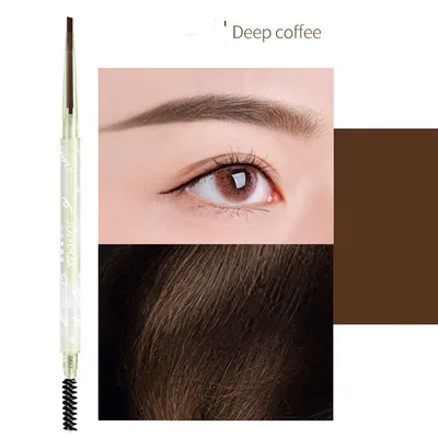 Small Triangle Eyebrow Pencil With Natural Roots And Long lasting 3Deep Coffee - Shop at LoveMi