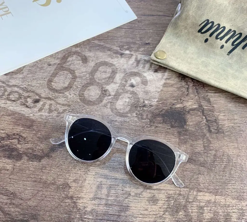 Children's All-match Korean Style Parent-child Textured Sunglasses - Transparent