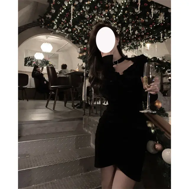 Ladies Fashion Heart Velvet Top Dress Skirt - Shop at LoveMi