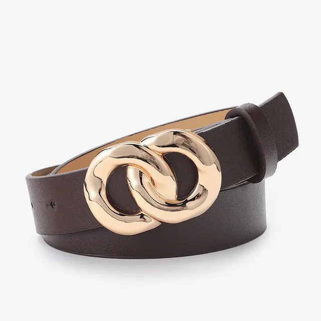Style Fashion Chain Buckle Women's Belt Decoration Coffee - Shop at LoveMi