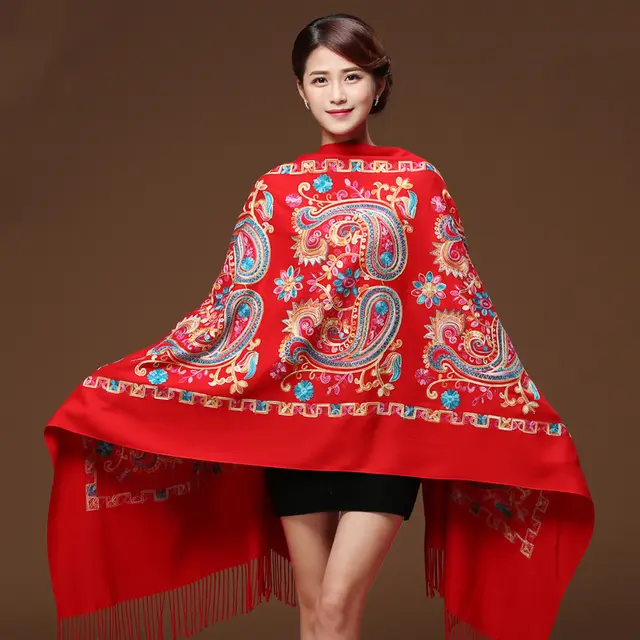 Embroidered Cotton And Linen Scarf Travel Sunscreen Ethnic Style Silk Scarf 15 Style - Shop at LoveMi