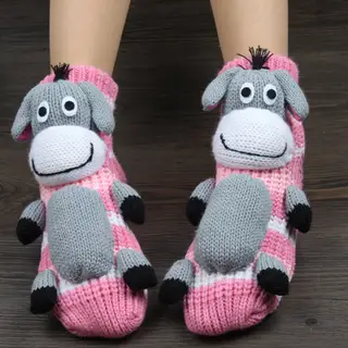 Warm Socks Women's Thick Line Christmas Socks - 16Foundation