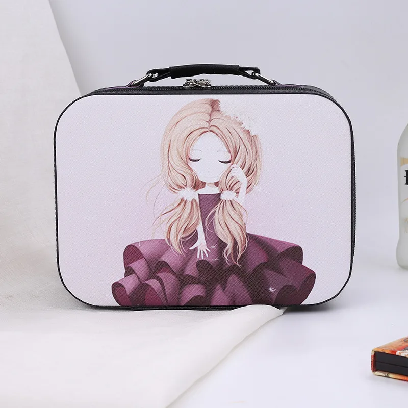 Portable Makeup Home Storage Box Cosmetic Bag Black - Shop at LoveMi