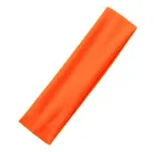 Sports Yoga Cotton Headband Camo Stretch - Orange