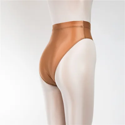 Women's Oily Sheer High Waist Briefs Coffee - Shop at LoveMi
