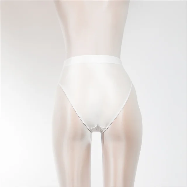 Women's Oily Sheer High Waist Briefs White - Shop at LoveMi