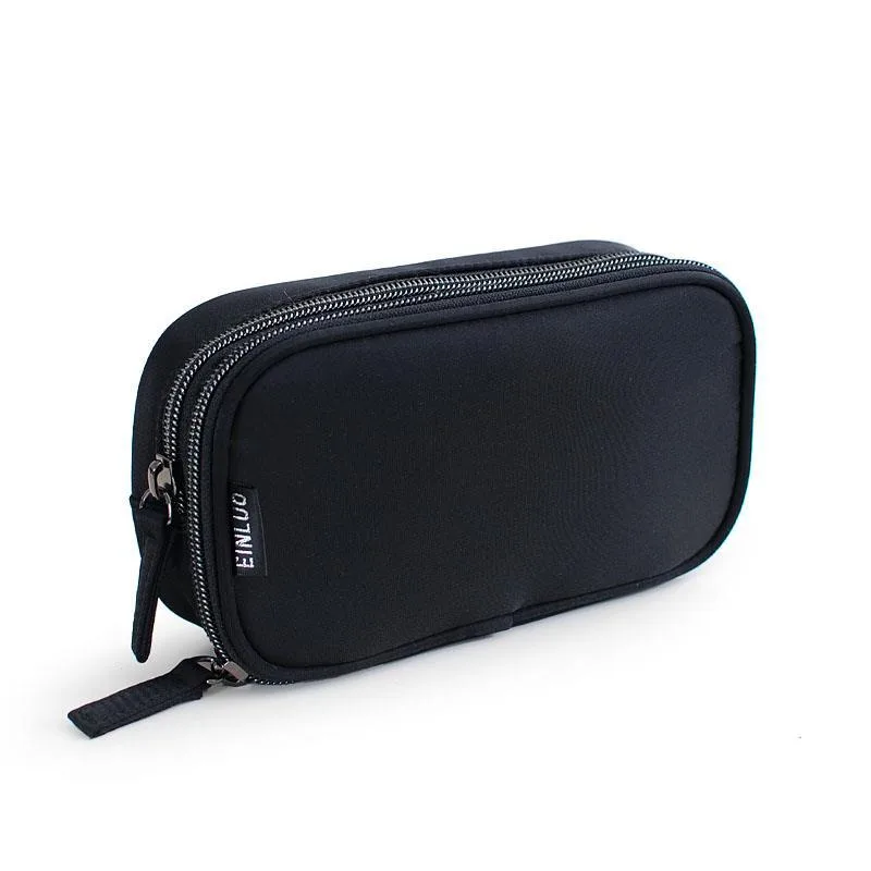 Travel Wash Bag Waterproof Makeup Bag Simple Small Black - Shop at LoveMi