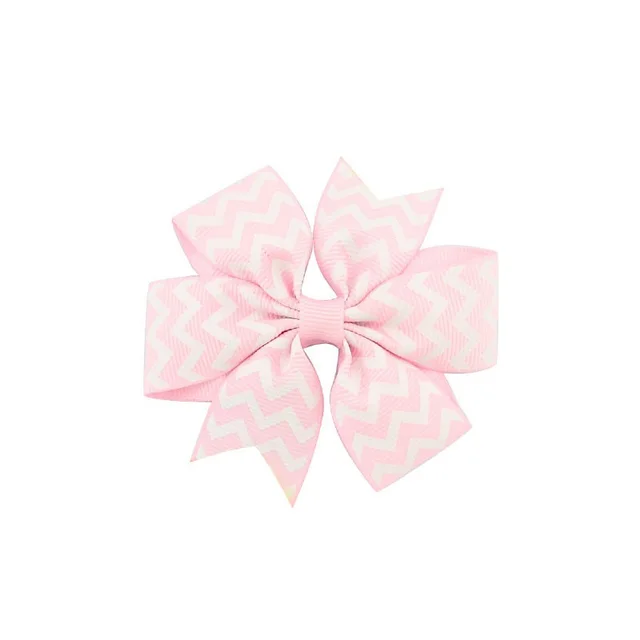 Handmade Baby V ribbed Striped Bow Hair Clip - Shop at LoveMi