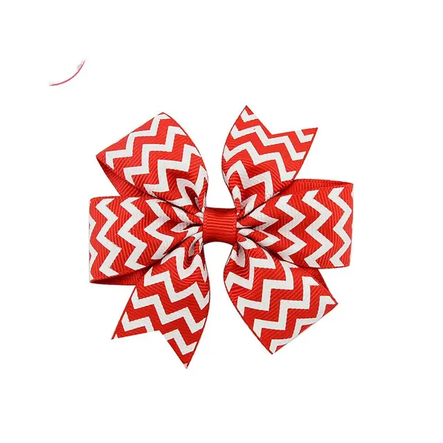 Handmade Baby V ribbed Striped Bow Hair Clip P - Shop at LoveMi
