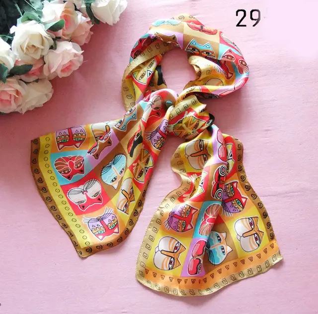 Fashionable Women's Animal Print Silk Scarf 29Style - Shop at LoveMi