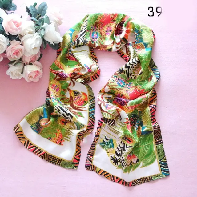 Fashionable Women's Animal Print Silk Scarf 39Style - Shop at LoveMi