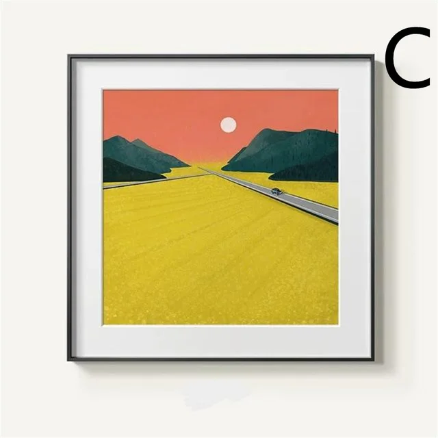 Of Modern Abstract Mountain Canvas Printing - Shop at LoveMi