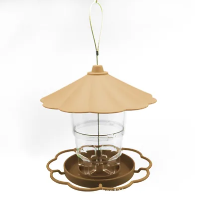 Opvouwbare Wilde Vogels Feeder Opknoping Birdcage Tuin Yard Outdoor Decoratie Met Afneembaar Dak Grote Capaciteit Bowls Apricot - Shop at LoveMi