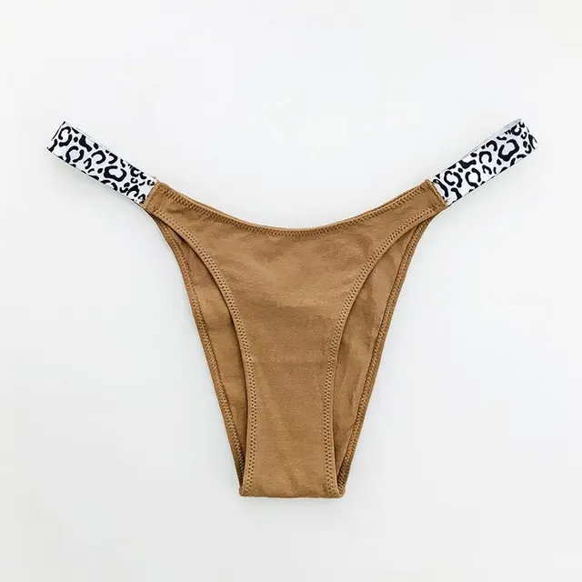New European And American Women's V shaped Half Hip Briefs Milk Coffee Color Cribbed Bel - Shop at LoveMi
