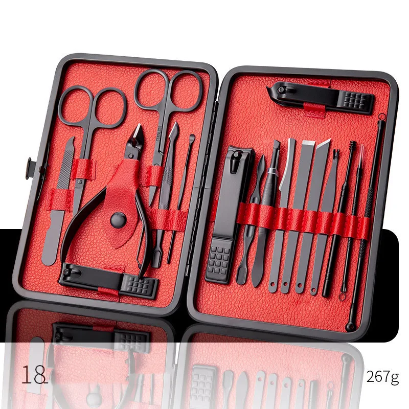 Professional Scissors Nail Clippers Set Ear Spoon Dead Skin Pliers Nail Cutting Pliers Pedicure Knife Nail Groove Trimmers - 1 Style