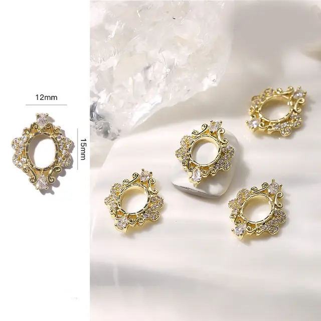 Creative Diy Three dimensional Retro Nail Drill Gold - Shop at LoveMi