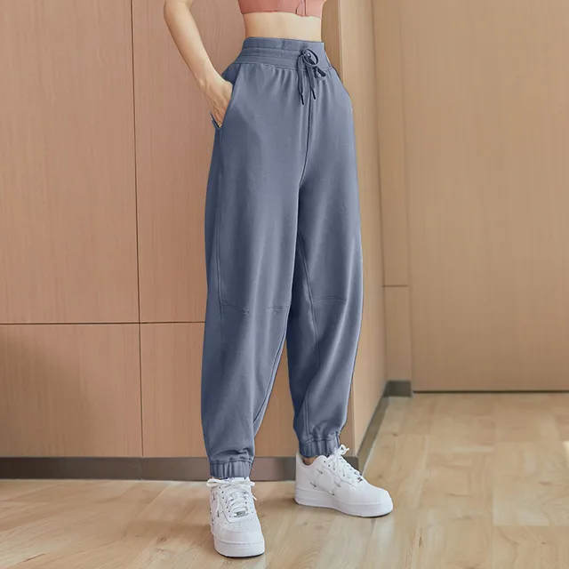 Women's Loose Quick drying Running Harem Pants Blue - Shop at LoveMi