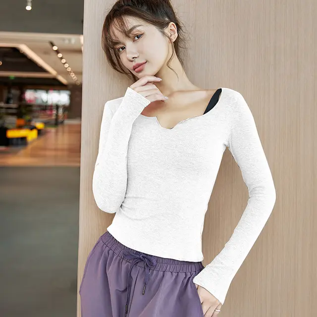 Women's Quick Drying T shirt Yoga Clothes White - Shop at LoveMi