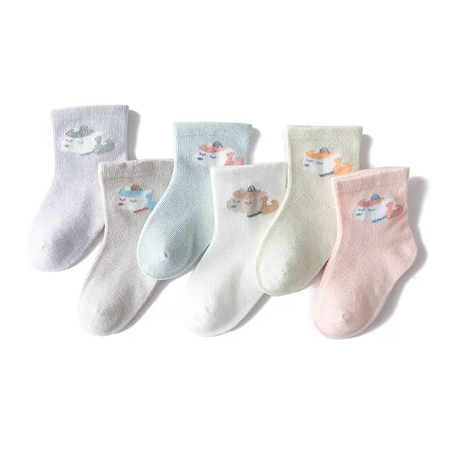 Children's Socks Thin Cotton Baby Sweet Cartoon Newborn 4Color - Shop at LoveMi