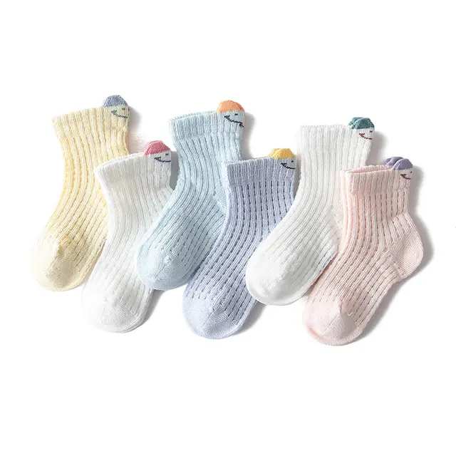 Ultra thin Children's Socks Three dimensional Pure Cotton Mesh Breathable Sweat Absorption 1Color - Shop at LoveMi