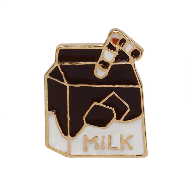 Personalized Oil Drip Brooch Milk Zinc Alloy Clothing 1 Style - Shop at LoveMi