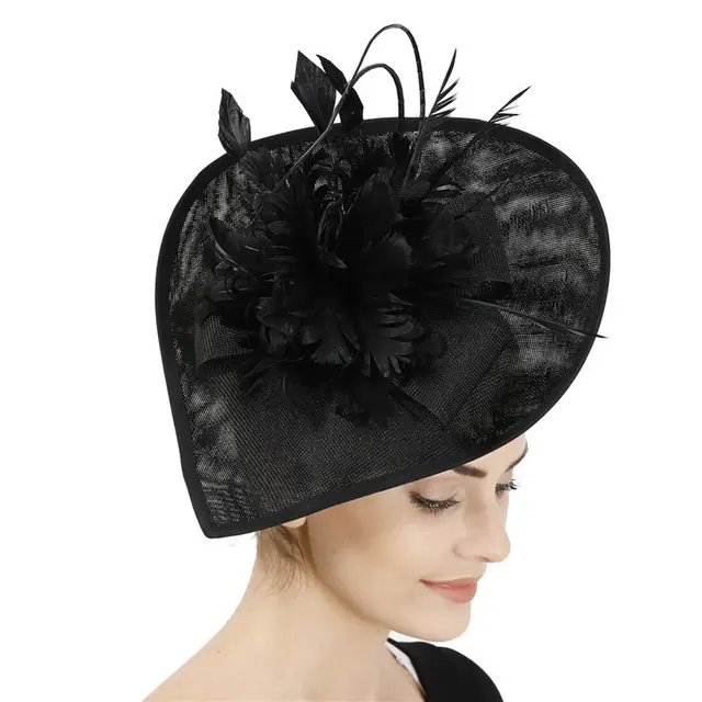Handmade European And American Anen Head Jets, Brides, Wedding Feathers Black - Shop at LoveMi