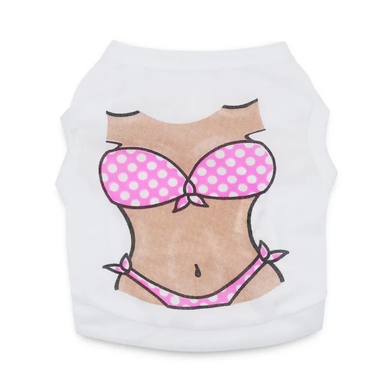 Pet Clothing Dog Hawaiian Polyester Print Bikini Tank Top Bikini - Shop at LoveMi