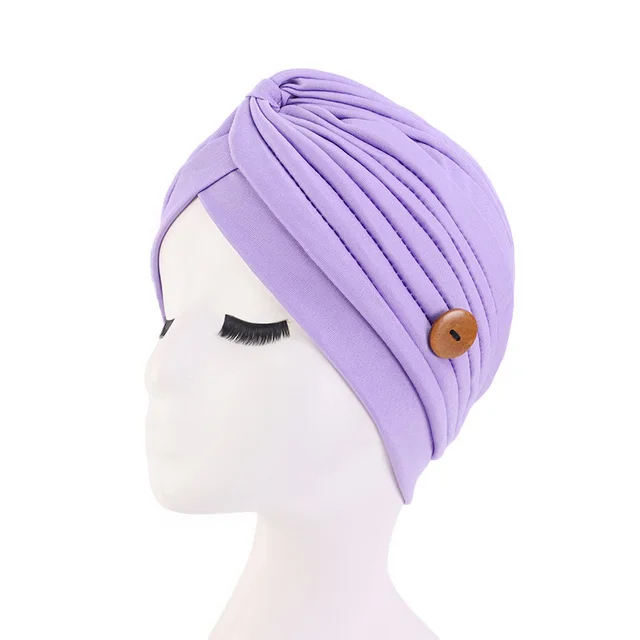 Epidemic Prevention Supplies Ladies Masks Hats Anti Strangle Headbands Button Headbands Light Purple - Shop at LoveMi