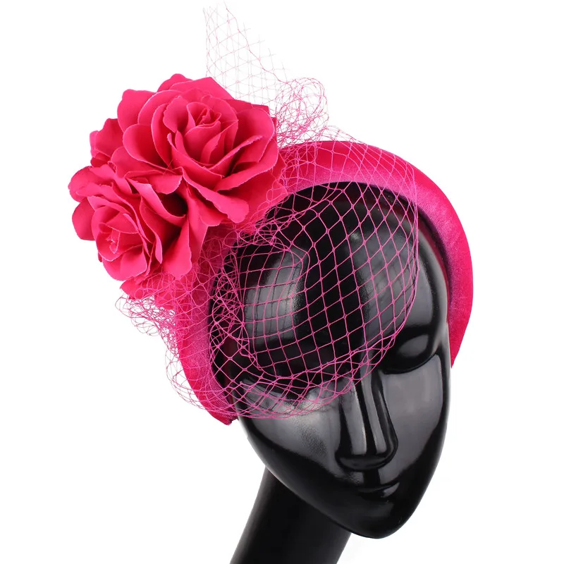 Birthday Party Banquet Ladies Hair Accessories - Rose Pink