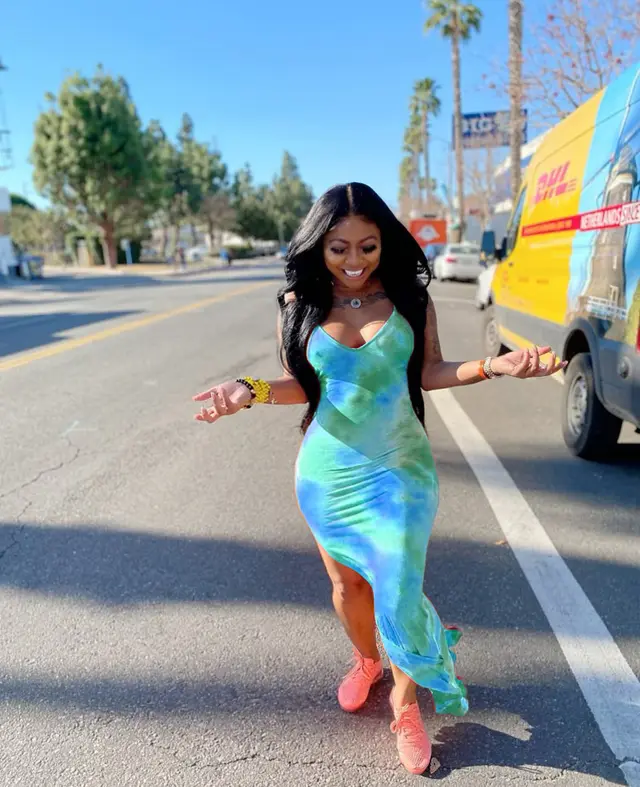 Women's Fashion Tie Dye Print Tank Top Dress Light Blue - Shop at LoveMi