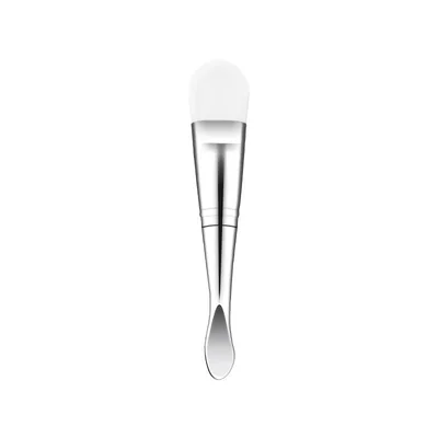 The New Mask Brush Double head Dual purpose With Scoop Silver - Shop at LoveMi