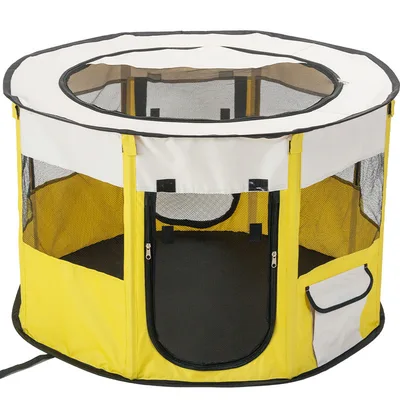 Cat Delivery Room Folding Closed Tent Yellow - Shop at LoveMi