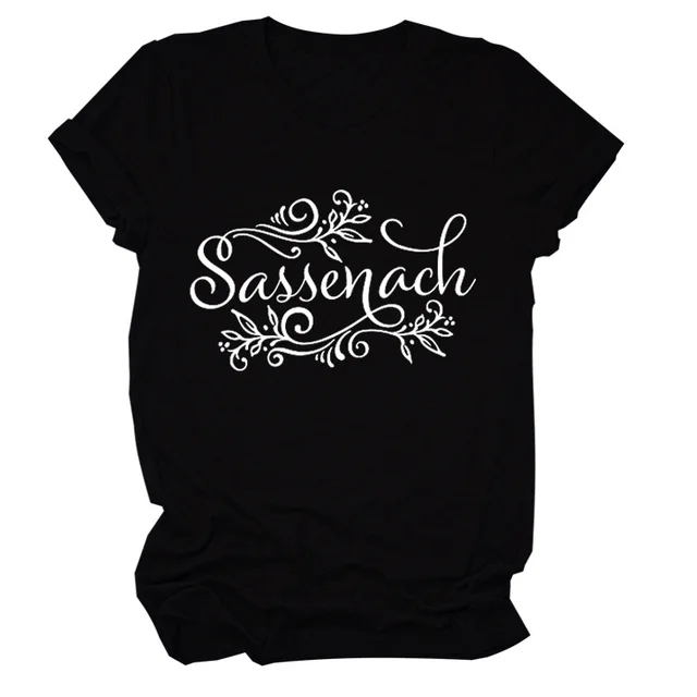 Letter Print Short Sleeve Crewneck Loose Bottoming Shirt Black - Shop at LoveMi