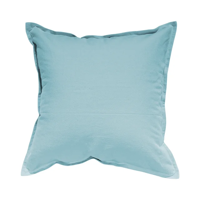 Nordic Solid Color Industrial Style Cotton Linen Pillowcase Light Blue - Shop at LoveMi