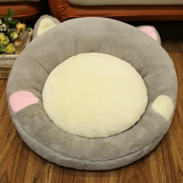 Cartoon Lazy Sofa Thickened Plush Cushion Grey - Shop at LoveMi